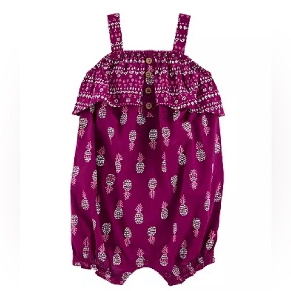 Carter’s Pineapple Jersey Romper